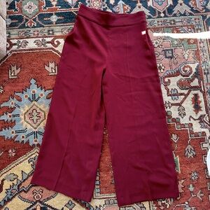 Zara crepe cropped dress pants size medium with side zipper